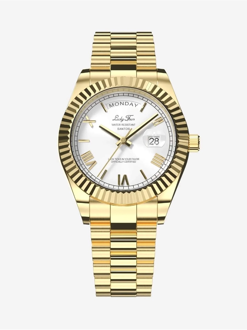 Lucky Fours Santos Day-Date Watch
